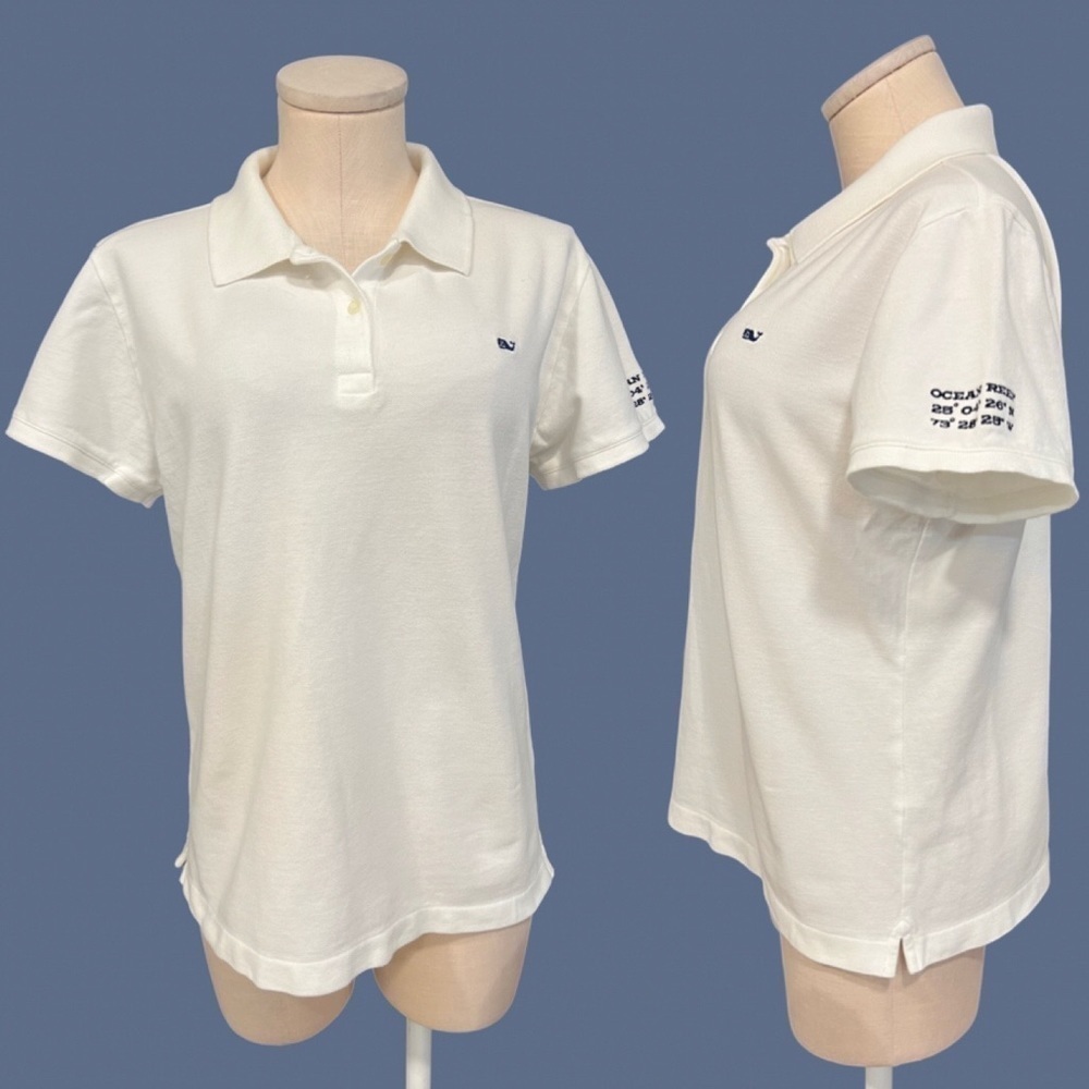 VINEYARD VINES classic white polo shirt